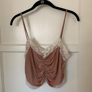 Top Shop Pink Lace Camisole